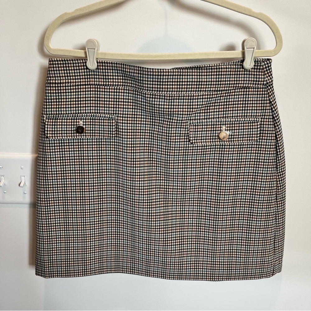 NWT LOFT Plaid Mini Skirt